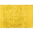 thumbnail image 1 of Ahgly Company Machine Washable Indoor Rectangle Abstract Yellow Contemporary Area Rugs, 5' x 8', 1 of 4