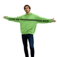 thumbnail image 5 of HGIEYS I Love You This Much Couples Hoodies Valentines Day Sweatshirts Men Women Oversized Casual Long Sleeve Pullover Tops, 5 of 6
