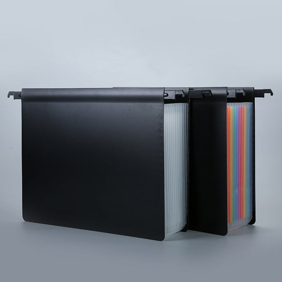 CQCYD under $5 Expanding Hanging File Folders,Plastic Expandable Hanging Folder Letter Size, Innovative Accordion Pocket, Large Capacity,Durable File Organizer