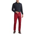 thumbnail image 2 of INSPIRE CHIC Plaid Printed Dress Pants for Men's Flat Front Stretch Slim Fit Checked Trousers, 2 of 6
