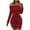 Womens Fall Trendy Dress Wine, variant on OSFVNOXV Velvet Dress for Women Plus Size Cocktail Dress Glitter Sparkly Wrap Flared Business Dress with Straps