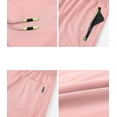 thumbnail image 3 of Tyhengta Mens Shorts Casual Sports Drawstring Zipper Pockets Elastic Waist Pink 38, 3 of 8