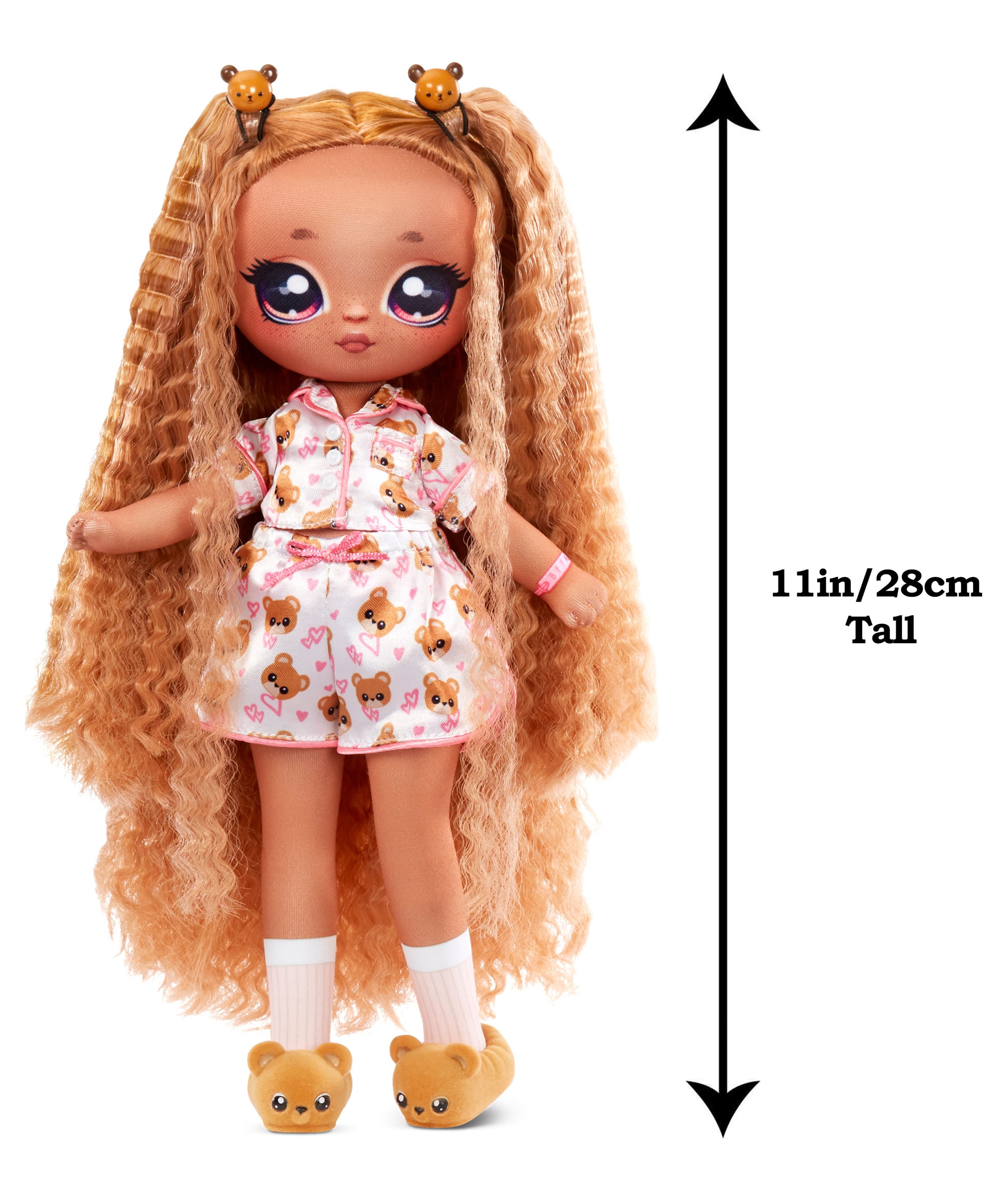 Na Na Na Surprise Teens™ Slumber Party Fashion Doll – Lara Vonn, 11 inch Soft Fabric Doll, Teddy Bear Inspired with Brunette Hair - image 4 of 7