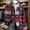 Deep Red, variant on 250th Anniversary Blazer for Men 1776-2026 - Patriotic USA Flag Splatter Print Corduroy Sport Coat - Notch Lapel Long Sleeve Casual Suit Jacket for Independence Day & Party Red XXL