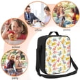 thumbnail image 5 of Picia Boho Bunny Lunch box Lunch bag for men women Large capacity Lunchbox Reusable Lunch bags Insulated Lunch bag Lunch box cooler, 5 of 9