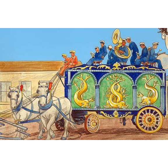 Dolphin Band-Fine Art Canvas Print (20" x 30")