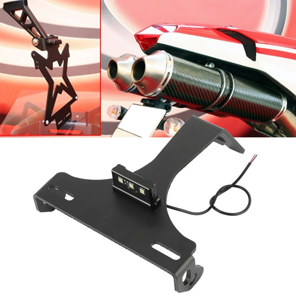 Soporte para matrícula de motocicleta, soporte para matrícula CNC, soporte para matrícula de motocicleta, guardabarros para motocicleta, elimina materiales ecológicos