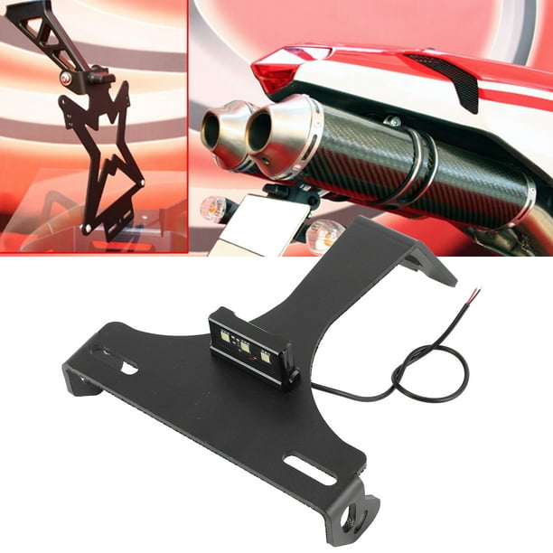 Soporte para matrícula de motocicleta, soporte para matrícula CNC, soporte para matrícula de motocicleta, guardabarros para motocicleta, elimina materiales ecológicos