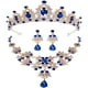 thumbnail image 1 of BRIGHTFUFU 1 conjunto Joya nupcial Corona nupcial y joyería Joyería de boda Juego de joyas de nupcias Collar de aretes de tiara, 1 of 1
