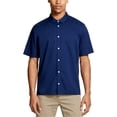 thumbnail image 1 of DKNY Camisa tejida con botones para hombre, azul, grande DKNY Botones al frente, 1 of 1