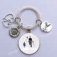 thumbnail image 3 of Family Key Chain Super Mom and Dad, Boys and Girls Mother's Day Father's Day Gift Key Chain Glass Cabochon Key Chain, 3 of 6