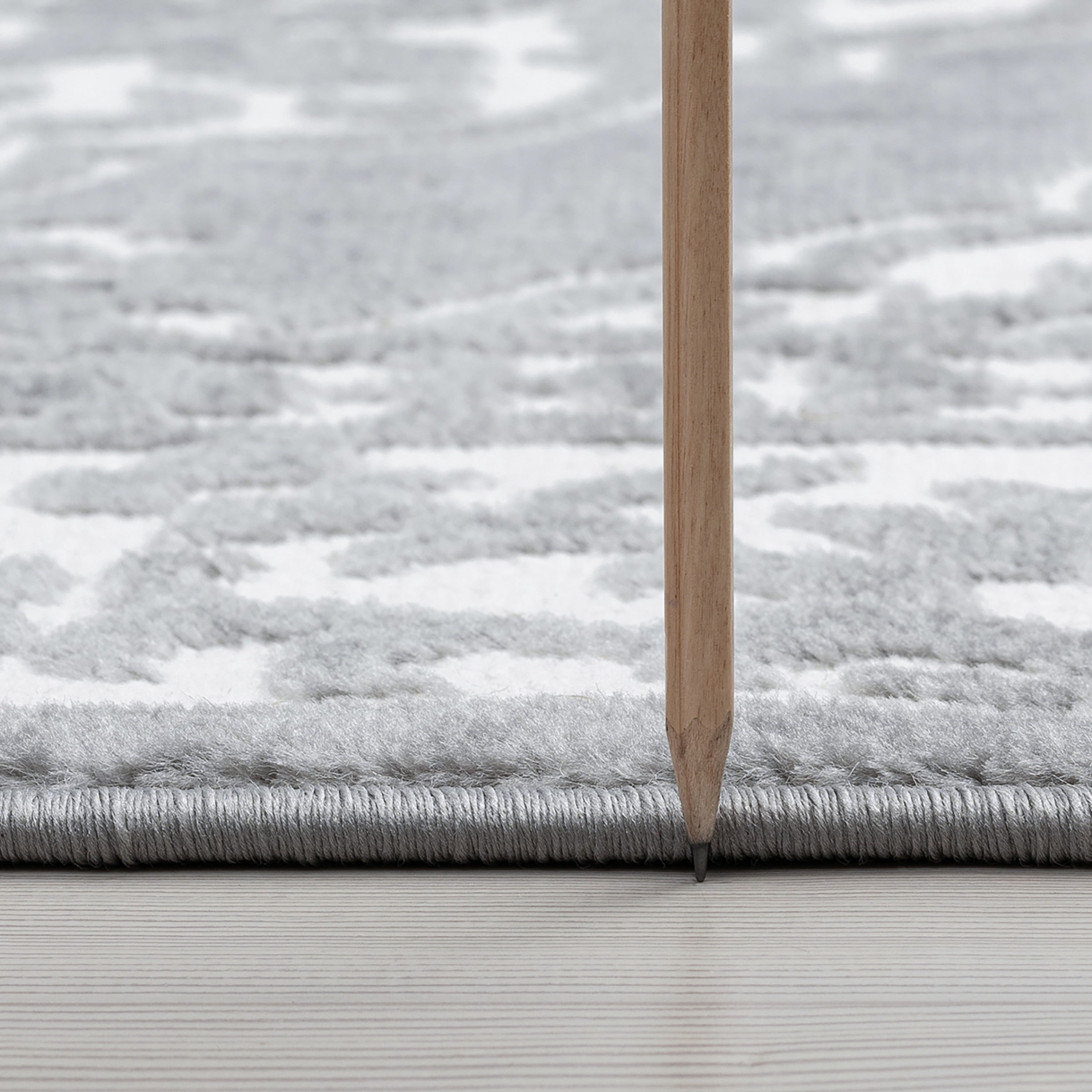 Transitional 9x12 Area Rug (8'10'' x 12'2'') Floral Gray, White Living Room Easy to Clean