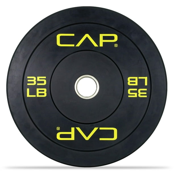 Parachoques olímpico CAP Barbell Budget, 35 kg, negro, individual