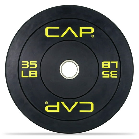 Parachoques olímpico CAP Barbell Budget, 35 kg, negro, individual