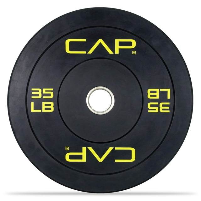 Parachoques olímpico CAP Barbell Budget, 35 kg, negro, individual