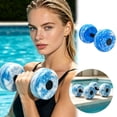 thumbnail image 2 of High-Density Foam Water Dumbbells for Swimming Pool Resistance Training and Aqua Aerobics Sky Blue, 2 of 5