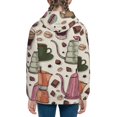 thumbnail image 6 of Kdxio Vintage Coffee Pattern Kids Boys Girls Zip Up Hoodie 3D Printed Hooded Sweatshirt Hoody Coat with Pocket 7-12 Y-Medium, 6 of 6