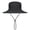Black, variant on Wide Brim Fishing Hat Bucket Hat for Men & Women, Boonie Hat for Fishing, Hiking, Beach with Breathable Mesh-LIGHTGREY