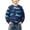 Navy A, variant on Asxite Toddler Tops Long Sleeve Sweatshirt Casual Loose Print Fall Winter 1-7 Y