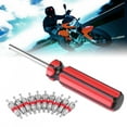 thumbnail image 1 of Tire Valve Core, 11Pcs/set Universal Stainless Steel Valve Core  For Motorcycle, 1 of 8
