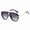 All-Black-Dual Grey, variant on Retro Aviator Sunglasses, UV400 Protection, Unisex PC Frame, Oversized Classic Style