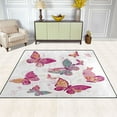 thumbnail image 3 of Non-Slip Area Rug 63x48in Indoor Washable Floor Mats Carpet Printed for Living Room, Bedroom, Home Decor Colorful Butterflies, 3 of 7