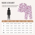 thumbnail image 4 of Honeii Orchids Flowers print Women's Pajama Sets Long Sleeve Button Down Sleepwear Nightwear Soft Pjs Lounge Sets-X-Large, 4 of 7