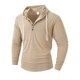 thumbnail image 2 of pstuiky camisas de manga larga para hombre, Blusa/camisa informal y de moda para hombre, de color liso y con cuello vuelto Tops casuales para hombres l, 2 of 8