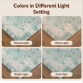 thumbnail image 7 of Design&I 3'x5' Washable Throw Rug Ultra-Thin & Non-Slip Skid-Resistant Small Vintage Patchwork Medallion Mosaic Tiles Faded Floral Motifs for Entryway, Kitchen, 7 of 7