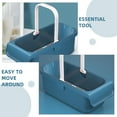 thumbnail image 3 of Cubo de limpieza Rectangular, cubo utilitario resistente con asa, cubo para fregona doméstica, cesta organizadora de herramientas de limpieza para limpieza, 3 of 5