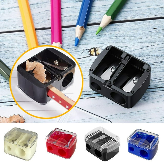 4Pack Make Up Pencil Sharpener, Lip Liner Pencil Sharpener, Cosmetic Pencil Sharpener, Colored Cosmetic Lip Pencil Sharpener Hand Pencil Sharpener for Eyeliner Lip Liner Pencils