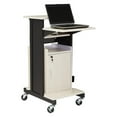 thumbnail image 3 of Oklahoma Sound PRC Series Metal Premium Plus Presentation Cart in Ivory/Black, 3 of 16