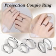 thumbnail image 2 of Clearance Now! I Love You-Secret Projection Couple Rings Lovers Gift K5F4, 2 of 8