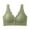 Green, variant on WRKEKC Wireless Bras for Women, Women Lace Front Button No Steel Ring No Adjustable Underwear Daily Bra