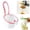 Pink, variant on Sink Strainer Basket, Plastic Kitchen Suction Cup Sink Drain Basket,Multi-Functional Food Colander,Press Automatic Dumping Kitchen Draining Baskets, Easy Drain Filter with Bottom Release