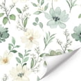 thumbnail image 6 of TOARTi Boho Floral Wallpaper Green Flower Peel and Stick Watercolor Botanical Wall Decal For Bedroom Living Room 17.3in x 9.8ft, 6 of 8