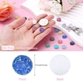 thumbnail image 2 of Uxcell 60 Pcs Rhinestone Flat Back Faux Druzy Crystal Diamonds Resin Embellishments Trims Beads for Jewelry Making Crafts, Sapphire Blue, 2 of 7