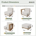 thumbnail image 3 of Lazysunset 6-Piece Outdoor Wicker Patio Conversation Set, U-Shade Luxurious outdoor furniture Sofa, 3 of 10