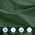 thumbnail image 3 of Modern 400-Thread Count Egyptian Cotton Stripe Casual Deep Pocket Sheet Set, King, Hunter Green by Blue Nile Mills, 3 of 8