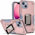thumbnail image 1 of Tasnim Defender Fitted Hard Shell Ring Holder Stand Case for iPhone 14 Plus - Rose Gold, 1 of 5