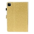 thumbnail image 3 of Dteck Bling Case For Apple iPad Pro 11 inch 2020 Model, Glitter PU Leather Folding Stand Folio Smart Shell Folio Case For iPad A2228/A2068/A2230/A2231, Gold, 3 of 8