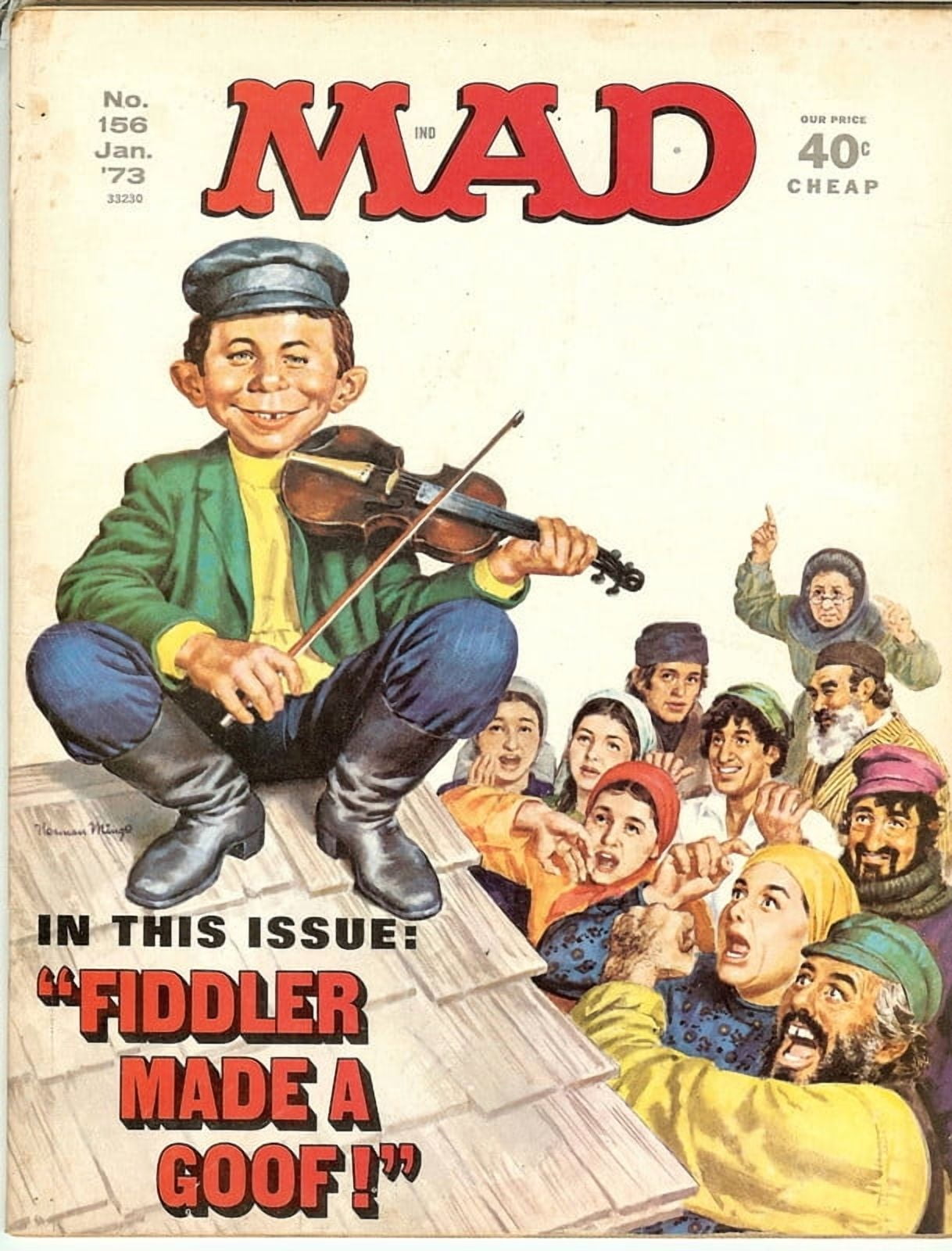 MAD Magazine Vintage Collectible #156 Jan 1973