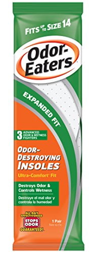 NEW MENS GENTS THIN ANTI BACTERIAL ODOUR KILLER EATER INSOLES SPORT WORK SIZE 13 