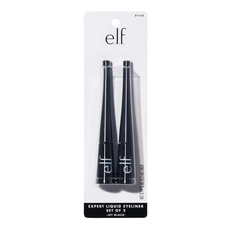 e.l.f. Cosmetics Liquid Liner Set of 2, Jet Black - Walmart.com