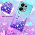 thumbnail image 4 of Funda para Xiaomi Redmi Note 13 Pro 4G Transparente con Brillos Carcasa Protectora Antigolpes con Glitter Brillante, 4 of 5