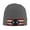 Deep Heather, variant on Retro Puerto-Rico-Flag Winter Beanie Hats for Men Women Warm Cozy Knitted Cuffed Skull Cap Black