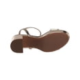 thumbnail image 4 of BANDOLINO Womens Gold 1-1/2" Platform Ankle Strap Pennie Round Toe Block Heel Buckle Heeled Sandal 8.5 M, 4 of 4