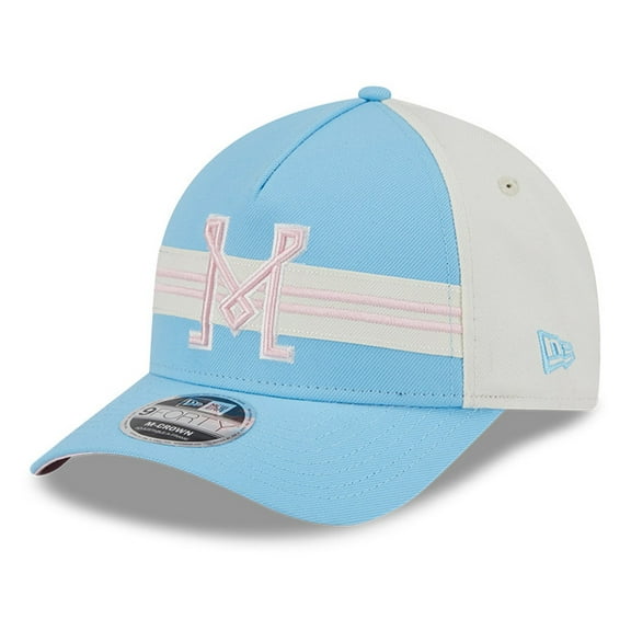 Men's New Era  Light Blue/White Inter Miami CF 2025 Jersey Hook 9FORTY M-Crown Adjustable Hat