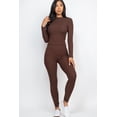 thumbnail image 5 of Mock Neck Long Sleeve Top and Leggings Ensemble in Ribbed Fabric, 5 of 11