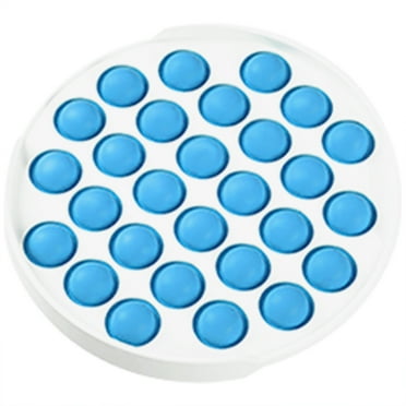 Alphabet Round Push Pop Dimple Bubble Popper Pressure Relief - Circle - Blue ( 2 pack )